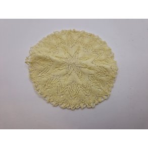 Lysegul dug (hndlavet)  10,5 cm