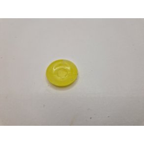 Gul underkop i plastik (vintage)  2,1 cm