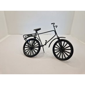 Sort herre cykel i metal (brugt)