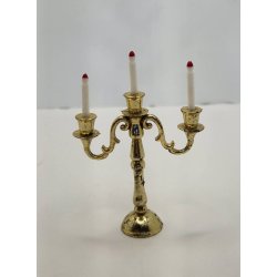 3 armet lysestage i plastik (vintage)