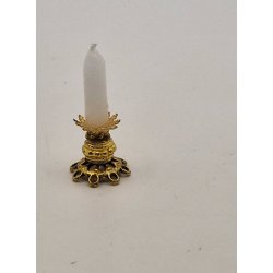 Lysestage med stearinlys (hndlavet)