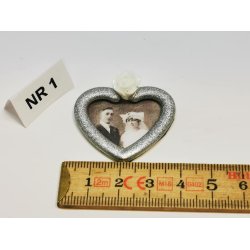 Brudebillede med slv rammer (hndlavet)