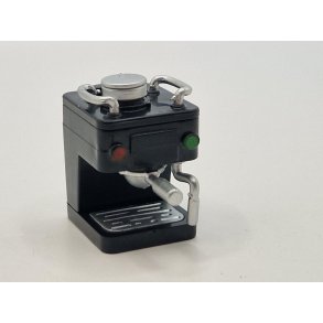 Espresso kaffemaskine i resin (ny) Ml hjde 2,5 cm, lngde 2 cm, dyb 2 cm