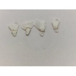 4 serviet ringe med servietter (nye)