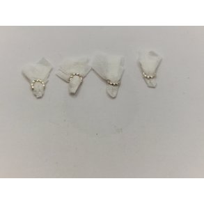 4 serviet ringe med servietter (nye)