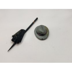 Lille st med hat, stok og handske (brugt)