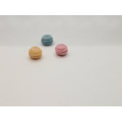 3 sm macarons i plastik (brugte) 