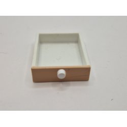 Skuffe i plastik (brugt) 3,5 x 2,9 cm