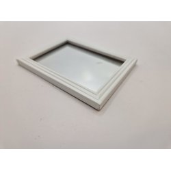 Spejl i tr ramme (brugt) 7,5 x 5,7 cm