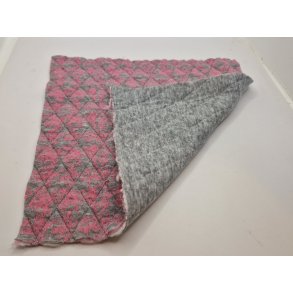 Vatteret stof 26 x 26 cm (nyt)