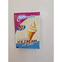 Is skilt i metal (magnet)(nyt)