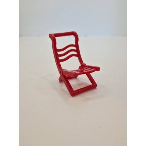 Brne klapstol i plastik (brugt)