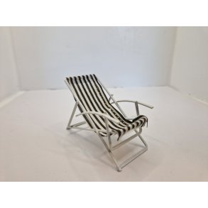 Sol/strand stol med metal stativ (vintage)