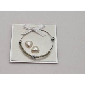 Dekorations krans med 2 sm hjerter (nyt)