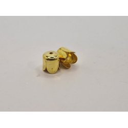 2 stk Knudeskjuler/lysestage i forgyldt metal (ny)