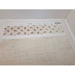 1 ark Tapet med 2 forskellige sider 30 x 30 cm (nyt)