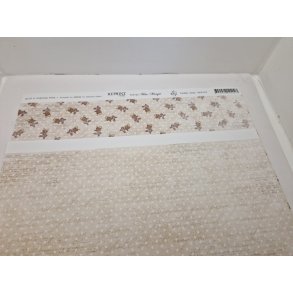 1 ark Tapet med 2 forskellige sider 30 x 30 cm (nyt)