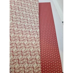 1 ark Tapet med 2 forskellige sider 30 x 30 cm (nyt)