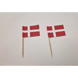 2 stk dannebrogsflag i papir (nye)
