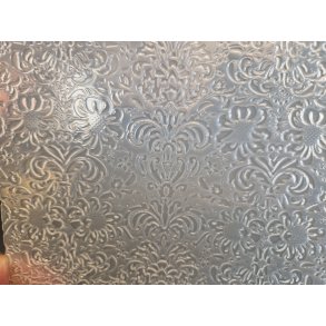 Fimo prgeplade med blomster motiv i plastik (ny)