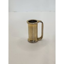 Krus/vase med 24 karat forgyldning Altecco Danish Design, (brugt)