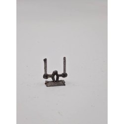 Lysestage med 2 lys i tin. (Vintage fra 1940'erne)