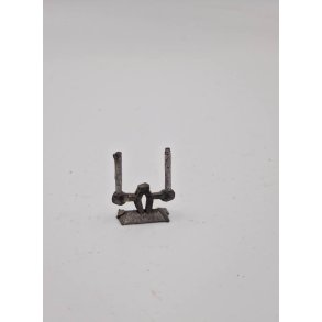 Lysestage med 2 lys i tin. (Vintage fra 1940'erne)