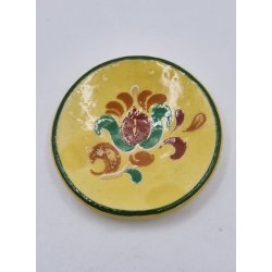 Platte i keramik, muligvis norsk rosemaling (vintage)