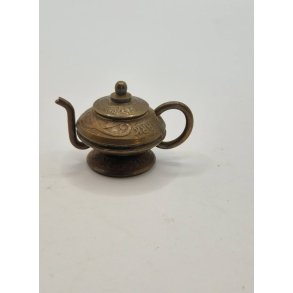 Kedel/Aladdins lampe af gamle mnter (vintage)