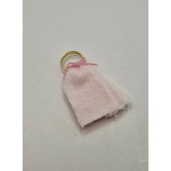 Hndklde i frott p metal ring (nyt)