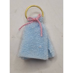 Hndklde i frott p metal ring (nyt)