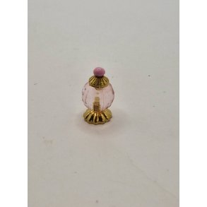 Parfume flaske i plastik p metal fod (ny)