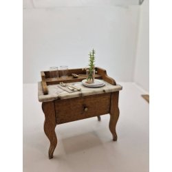 Anretter bord. Schneegas inkl div ting p bordet (antik)