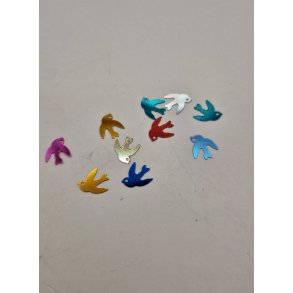 10 fugle i forskellige farver (nye)