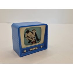 Tv (blyantspidser) med Scooby doo i plastik fra 1970'erne (brugt/meget fin stand)