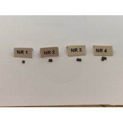 1 stk mrke gr/brun "lege" klods i resin (hndlavet)