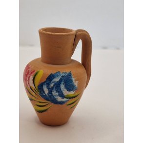 Terrakotta krukke med blomster (brugt)