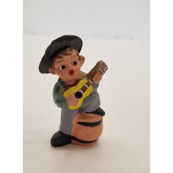 Figur i keramik. Spansk terrakotta fra 1960'erne (vintage)