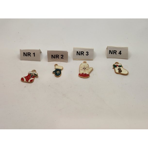 Juletrs pynt/smykke vedhng i metal (nyt)