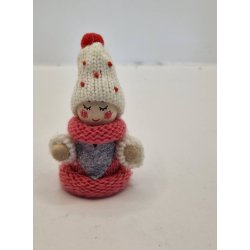 Nisse pige (ny) 6,5 cm inkl huen