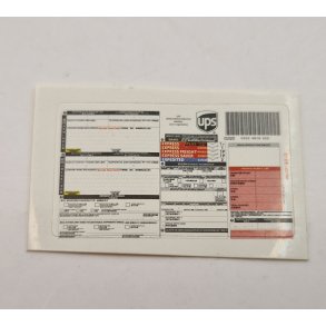 UPS label/klistermrke (nyt)