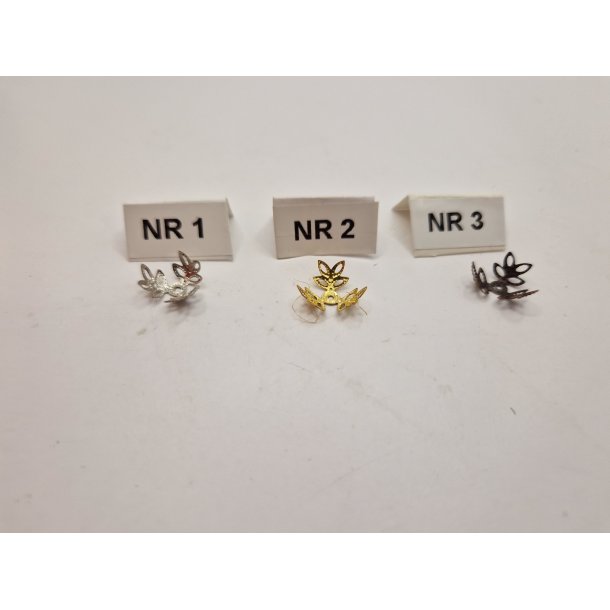 1 stk Perleskl i metal (ny)