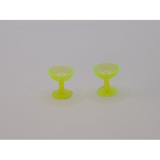 2 cocktail glas i plastik (vintage)