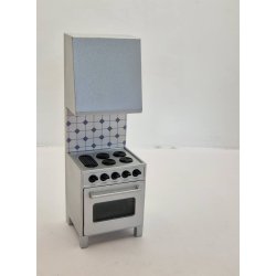 Kkken modul med komfur. Lundby (brugt)