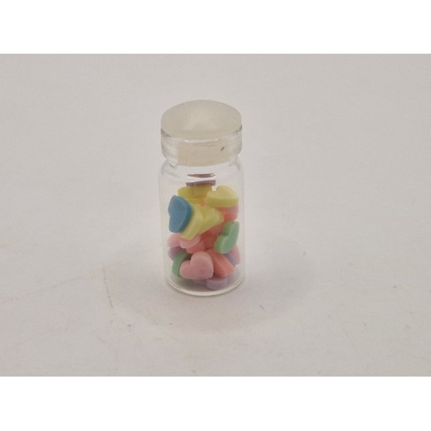 Glas krukke med ls slik (brugt)