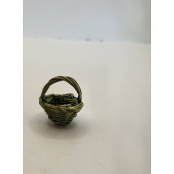 Flettet kurv i grn (brugt)