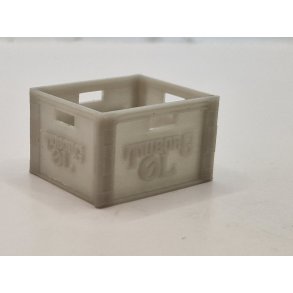 Tuborg l kasse umalet i resin (hndlavet)