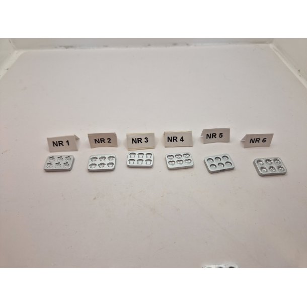 1 stk kage form i resin (ny)