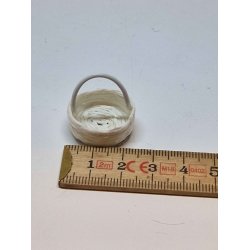 Lille Hvid Kurv (Hndlavet)