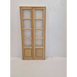 Fransk dobbelt dr I umalet tr (ny) 16,8 x 7,8 cm